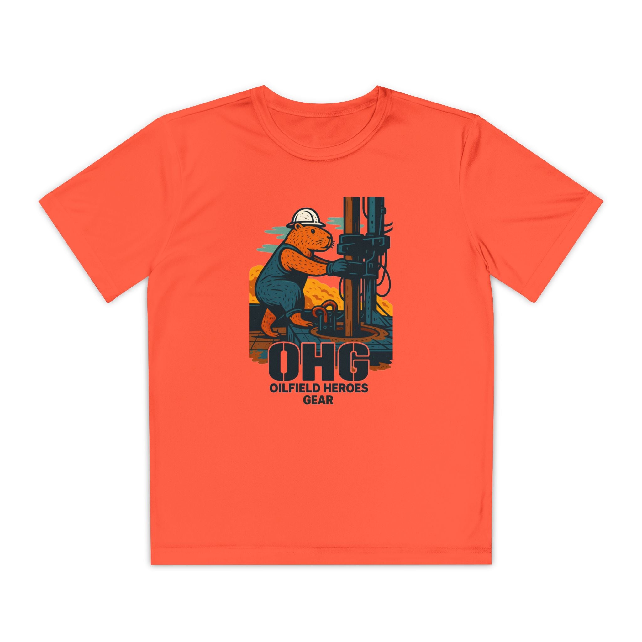 Youth Tee – 'OHG Oilfield Heroes' Drilling Crew Graphic Shirt