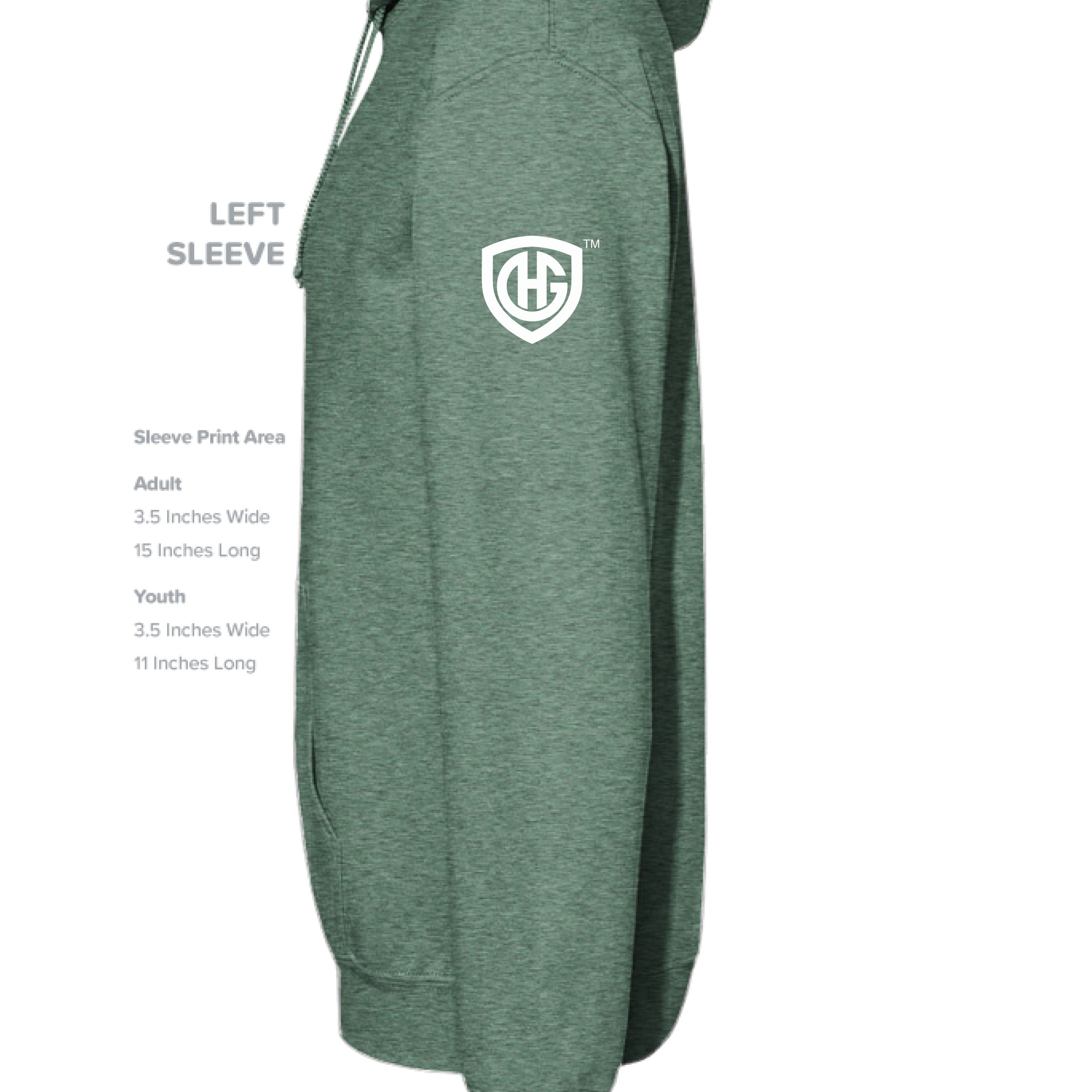 Heather Sport Dark Green - SLEEVE_LEFT